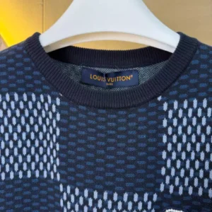 Louis Vuitton Damier Short-Sleeved Crewneck With LV Crystal Patch - LT104