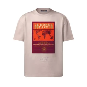 Louis Vuitton Embellished Graphic Cotton T-Shirt - LT112
