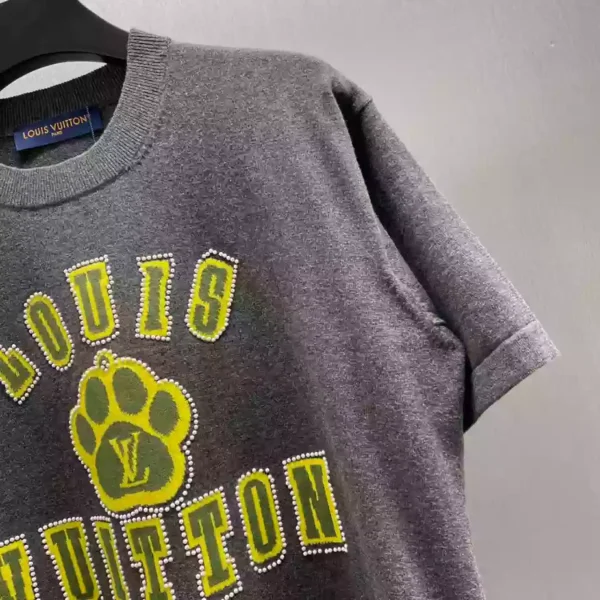 Louis Vuitton Embellished Short-Sleeved Cotton Crewneck - LT98
