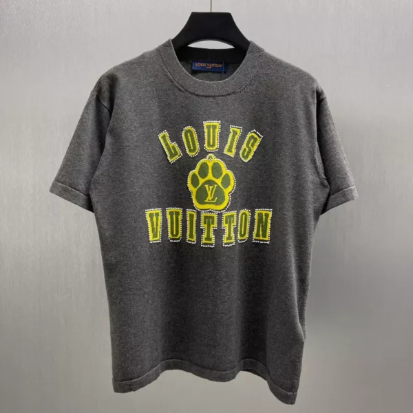 Louis Vuitton Embellished Short-Sleeved Cotton Crewneck - LT98