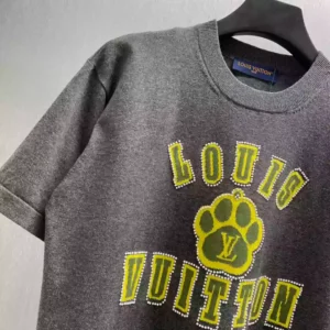 Louis Vuitton Embellished Short-Sleeved Cotton Crewneck - LT98