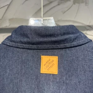 Louis Vuitton Embroidered Chambray Short-Sleeved Shirt - LST37