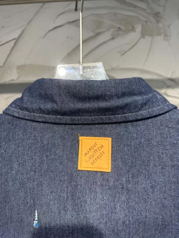 Louis Vuitton Embroidered Chambray Short-Sleeved Shirt - LST37