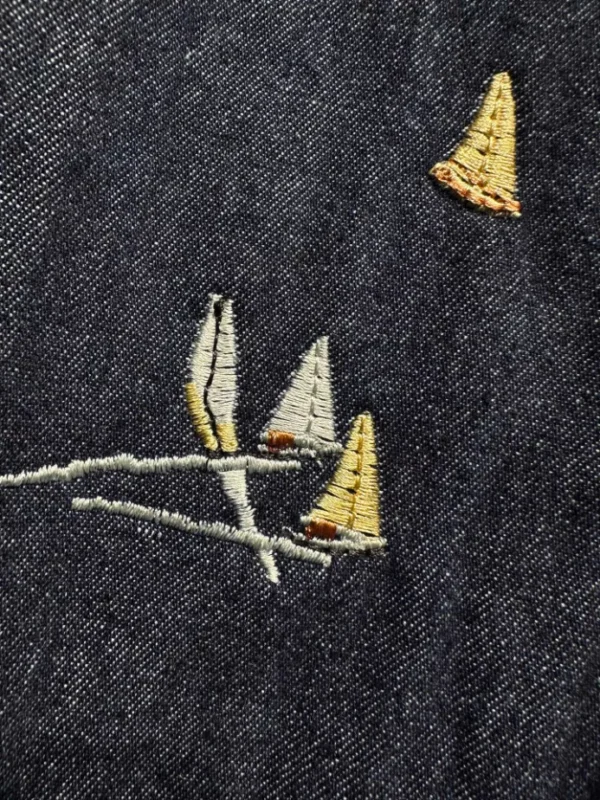 Louis Vuitton Embroidered Chambray Short-Sleeved Shirt - LST37
