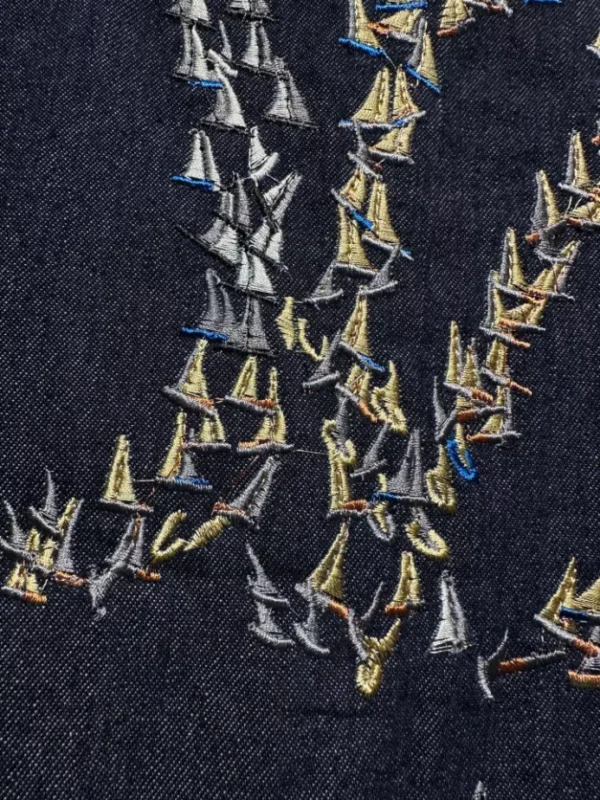 Louis Vuitton Embroidered Chambray Short-Sleeved Shirt - LST37