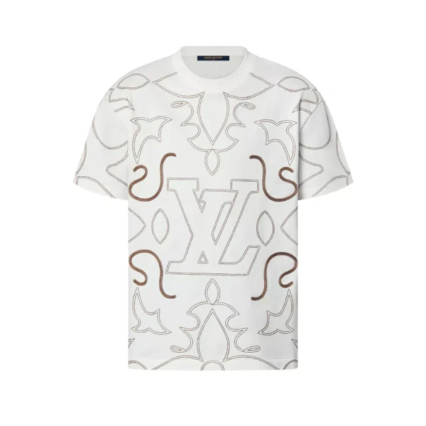Louis Vuitton Embroidered Cotton T-Shirt - LT103