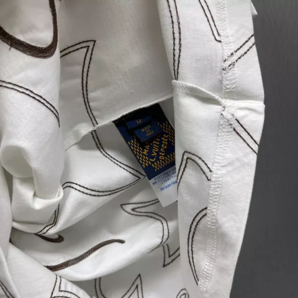Louis Vuitton Embroidered Cotton T-Shirt - LT103