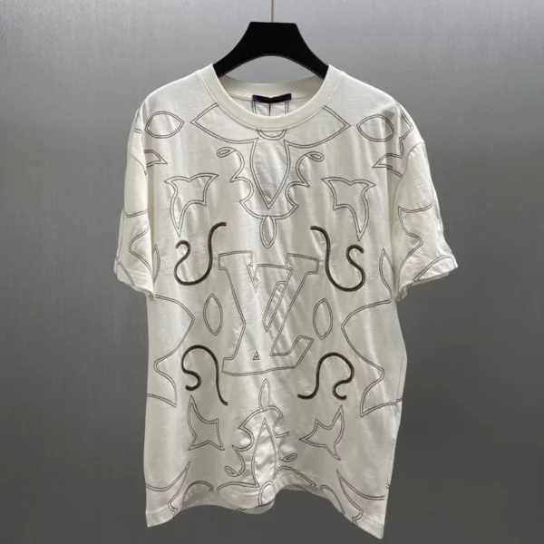 Louis Vuitton Embroidered Cotton T-Shirt - LT103