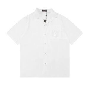 Louis Vuitton Embroidered Short-Sleeved Cotton Shirt - LST28