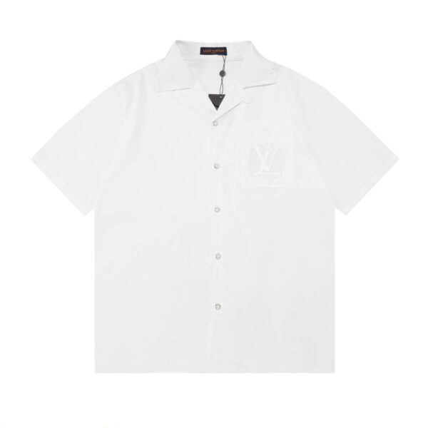 Louis Vuitton Embroidered Short-Sleeved Cotton Shirt - LST28