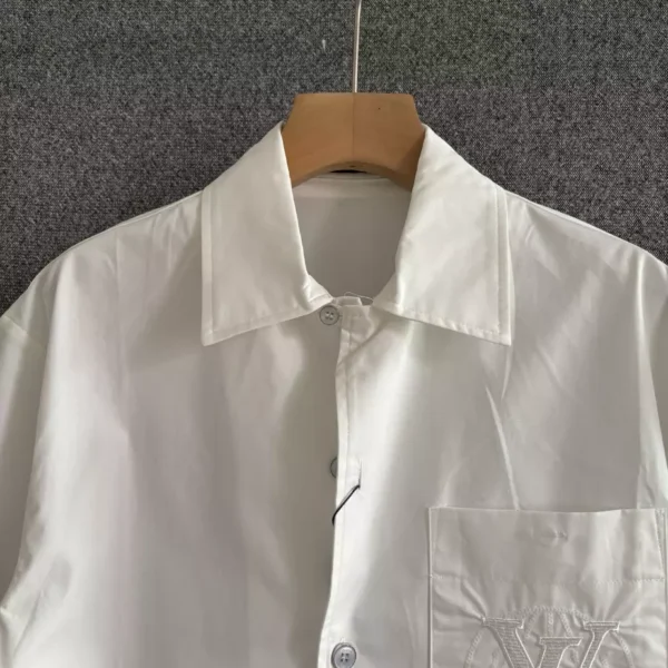 Louis Vuitton Embroidered Short-Sleeved Cotton Shirt - LST28