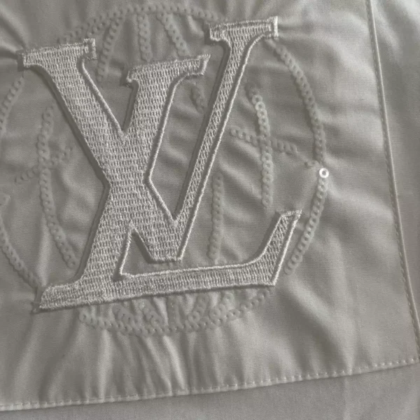 Louis Vuitton Embroidered Short-Sleeved Cotton Shirt - LST28