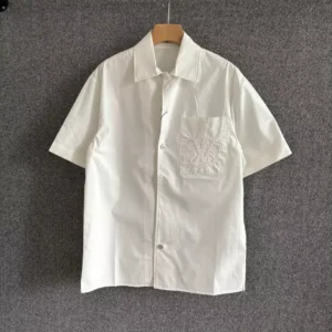 Louis Vuitton Embroidered Short-Sleeved Cotton Shirt - LST28