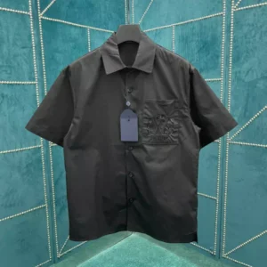 Louis Vuitton Embroidered Short-Sleeved Cotton Shirt - LST29