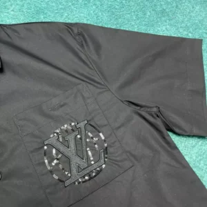 Louis Vuitton Embroidered Short-Sleeved Cotton Shirt - LST29