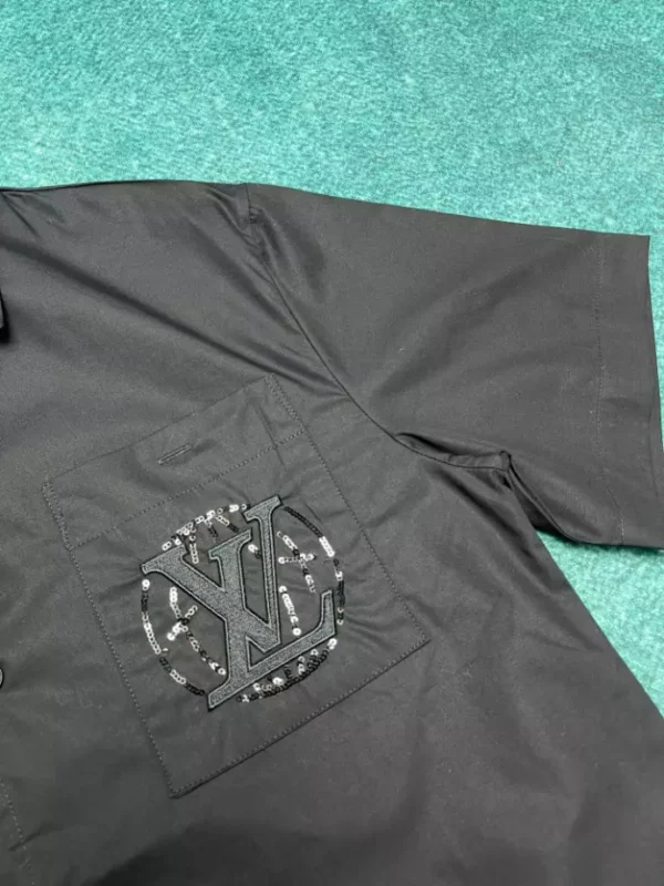 Louis Vuitton Embroidered Short-Sleeved Cotton Shirt - LST29