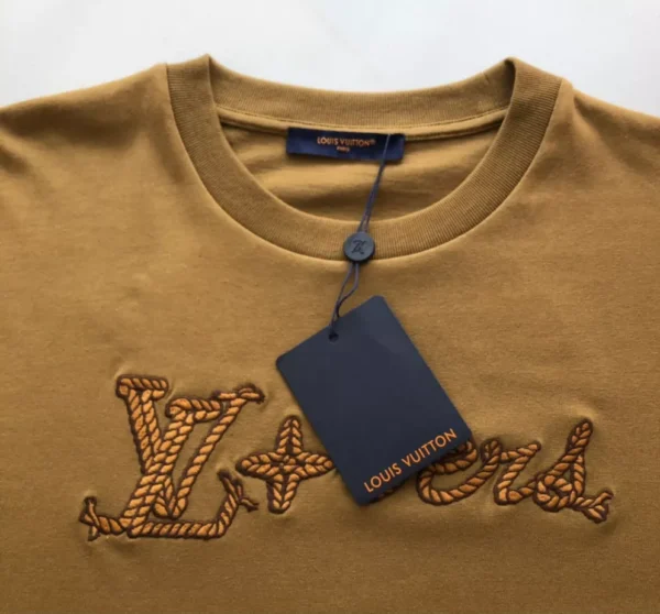 Louis Vuitton Embroidered Signature Cotton T-Shirt - LT107
