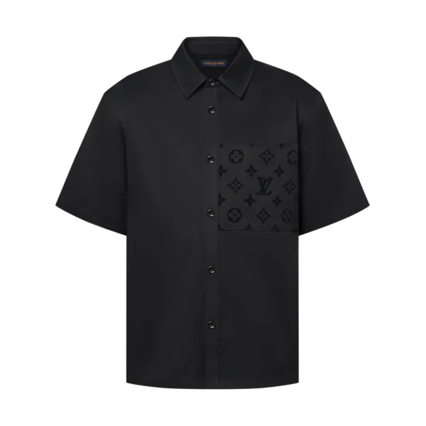 Louis Vuitton Flocked Short-Sleeved Cotton Shirt - LST25