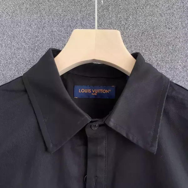 Louis Vuitton Flocked Short-Sleeved Cotton Shirt - LST25