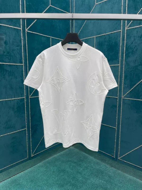 Louis Vuitton Monogram Embroidered Cotton T-Shirt - LT100