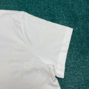 Louis Vuitton Monogram Embroidered Cotton T-Shirt - LT100