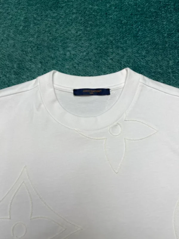 Louis Vuitton Monogram Embroidered Cotton T-Shirt - LT100