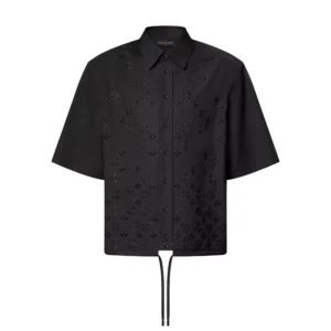 Louis Vuitton Monogram Flowers Embroidered Short-Sleeved Shirt - LST33