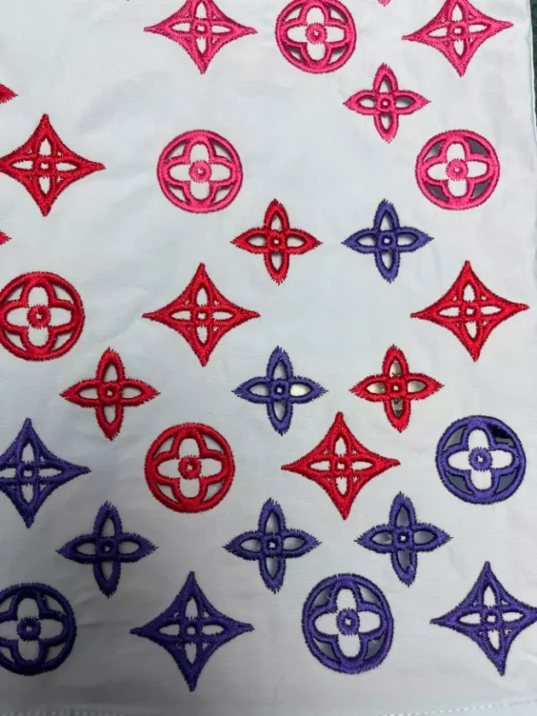 Louis Vuitton Monogram Flowers Embroidered Short-Sleeved Shirt - LST34
