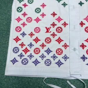 Louis Vuitton Monogram Flowers Embroidered Short-Sleeved Shirt - LST34