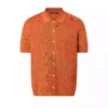 Louis Vuitton Monogram Pointelle Short-Sleeved Cotton Shirt - LST26