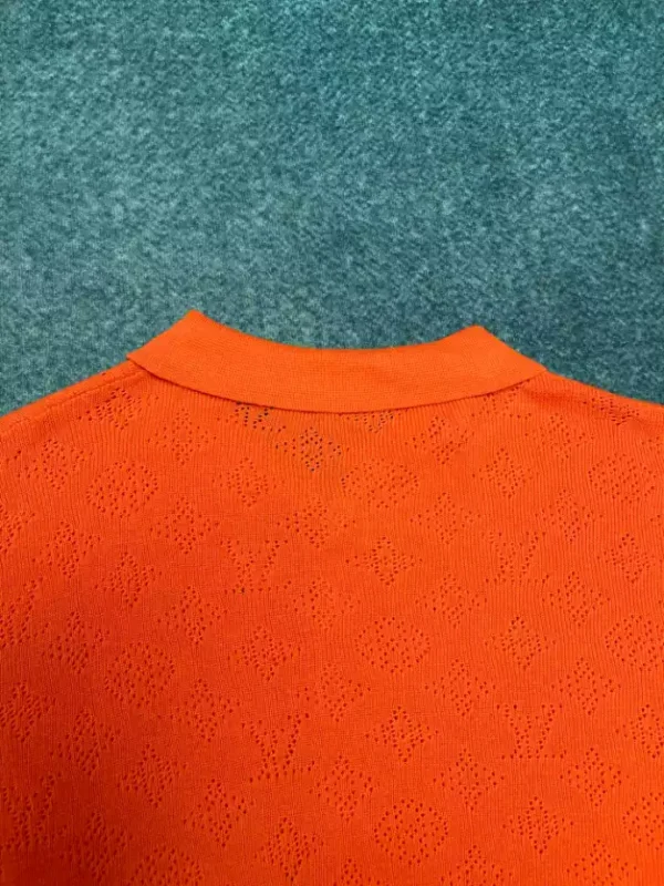 Louis Vuitton Monogram Pointelle Short-Sleeved Cotton Shirt - LST26