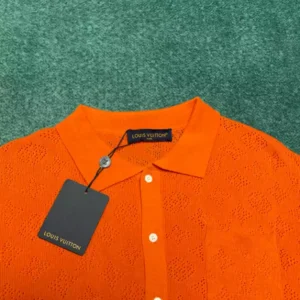 Louis Vuitton Monogram Pointelle Short-Sleeved Cotton Shirt - LST26