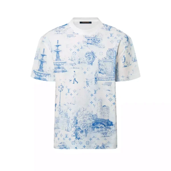 Louis Vuitton Printed Cotton Pique T-Shirt - LT99