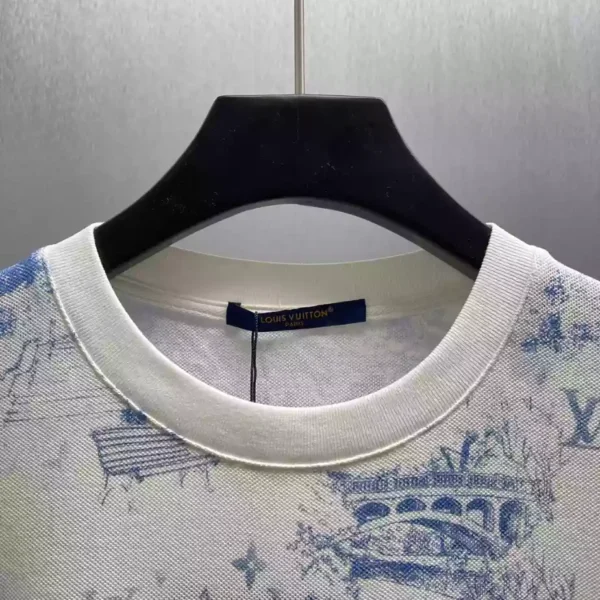 Louis Vuitton Printed Cotton Pique T-Shirt - LT99