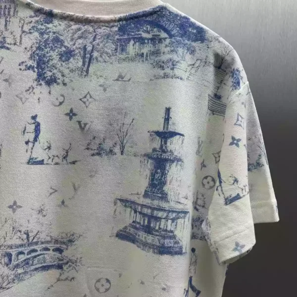 Louis Vuitton Printed Cotton Pique T-Shirt - LT99
