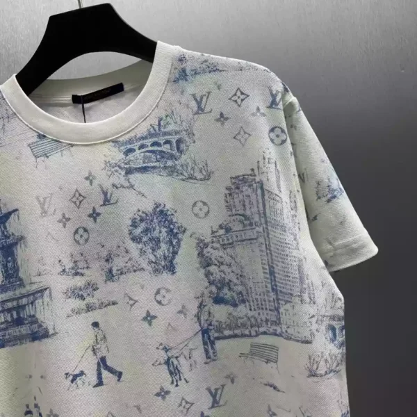 Louis Vuitton Printed Cotton Pique T-Shirt - LT99