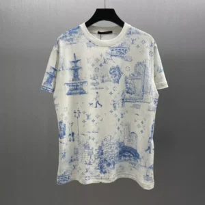 Louis Vuitton Printed Cotton Pique T-Shirt - LT99