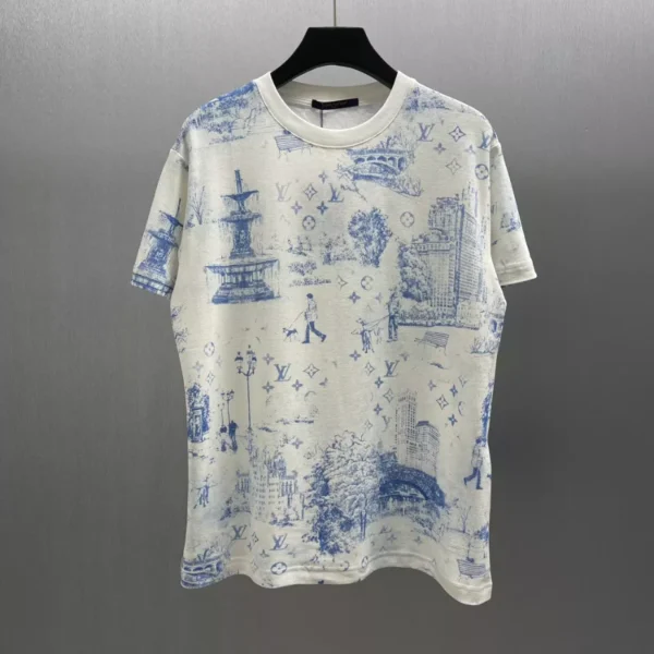 Louis Vuitton Printed Cotton Pique T-Shirt - LT99