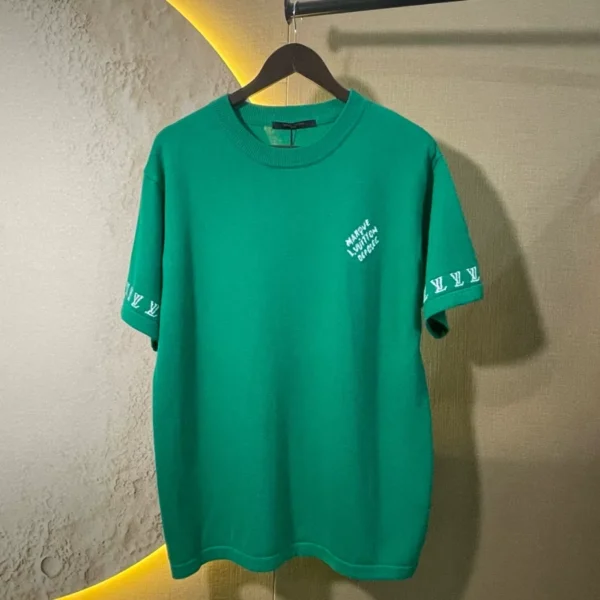 Louis Vuitton Signature Short-Sleeved Cotton Crewneck - LT124