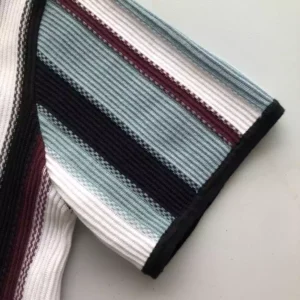 Louis Vuitton Striped Crochet Short-Sleeved Shirt - LST24