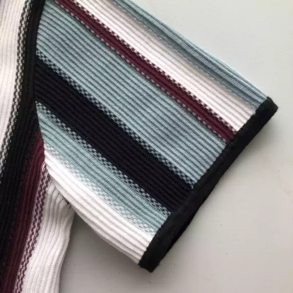 Louis Vuitton Striped Crochet Short-Sleeved Shirt - LST24