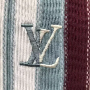 Louis Vuitton Striped Crochet Short-Sleeved Shirt - LST24