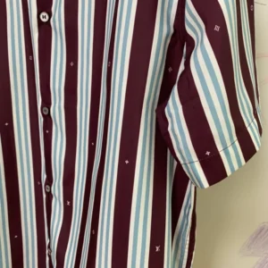 Louis Vuitton Striped Short-Sleeved Shirt - LST23
