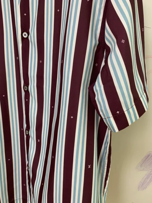 Louis Vuitton Striped Short-Sleeved Shirt - LST23