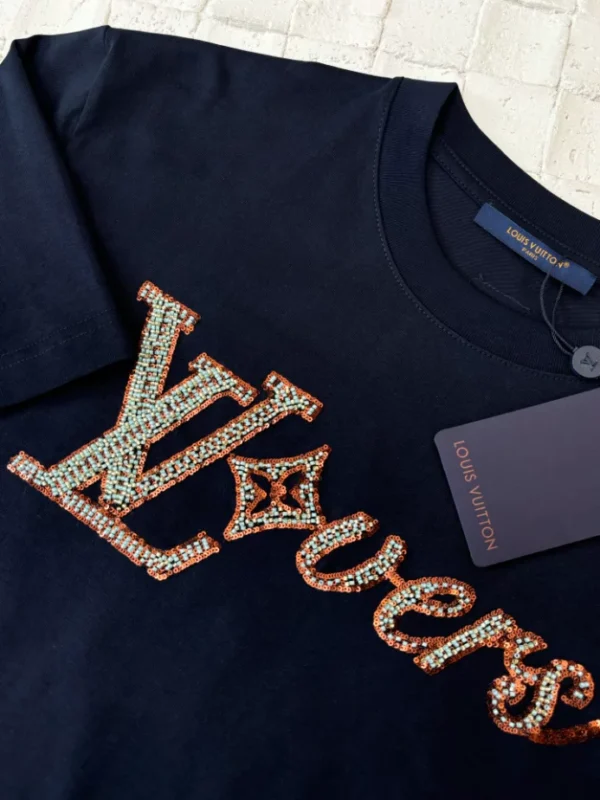 Louis Vuitton Vers Embellished Short-Sleeved T-Shirt - LT102