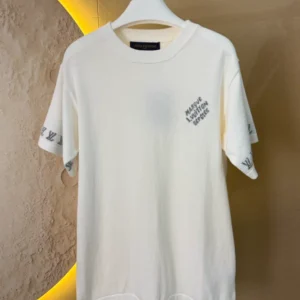 Louis Vuitton Signature Short-Sleeved Cotton Crewneck - LT126