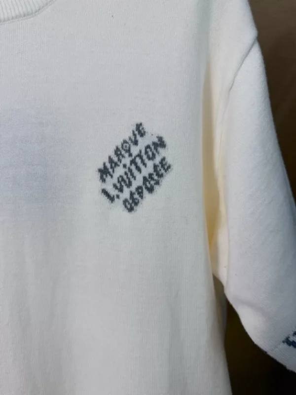Louis Vuitton Signature Short-Sleeved Cotton Crewneck - LT126
