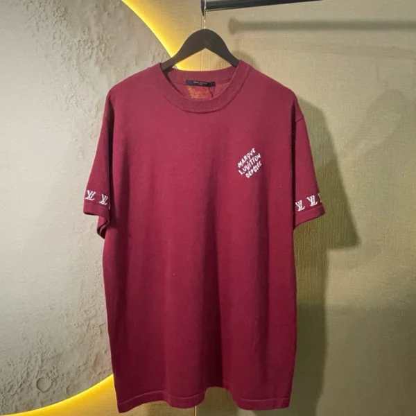 Louis Vuitton Signature Short-Sleeved Cotton Crewneck - LT128