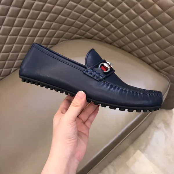 Gucci Leather Driver With Web - GL35