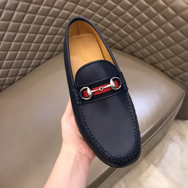 Gucci Leather Driver With Web - GL35